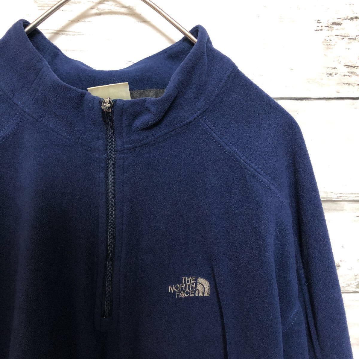 THE NORTH FACE フリース ハーフジップ ザノースフェイス　フリーストレーナー　メンズ　古着　ハーフジップフリース