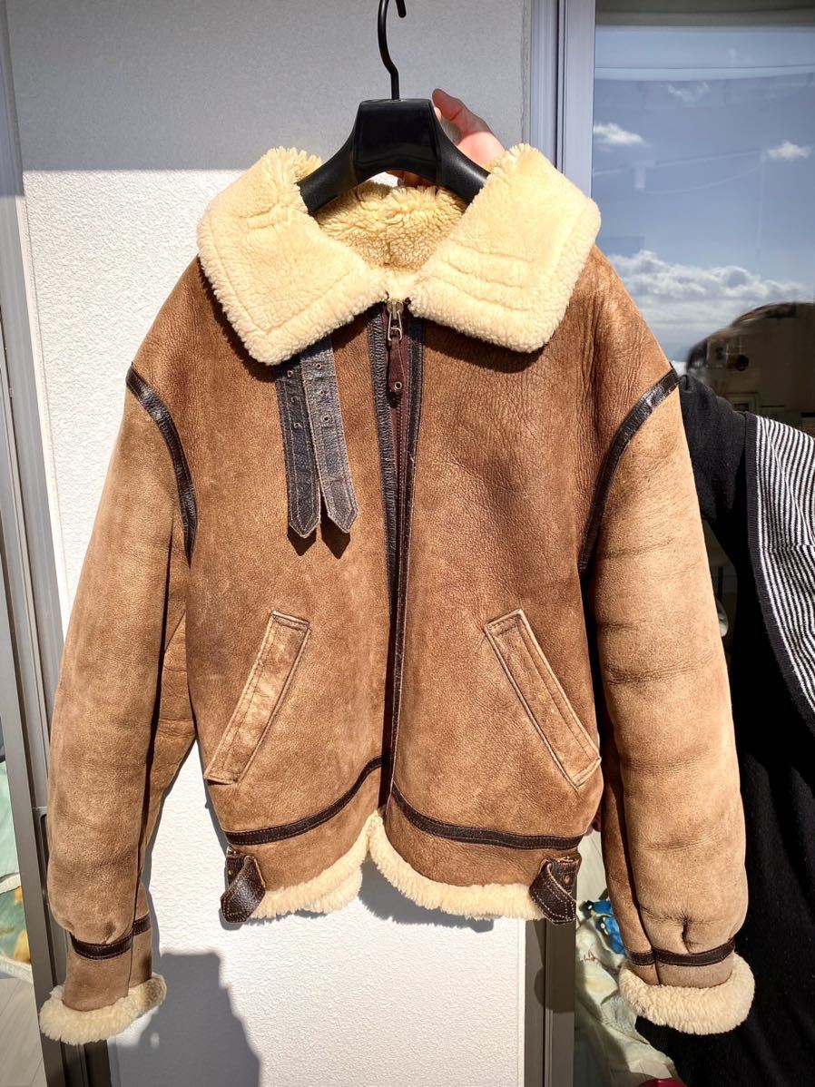 人気商品は AVIREX B-3 本革リアルムートン 超希少最小サイズ32 photo