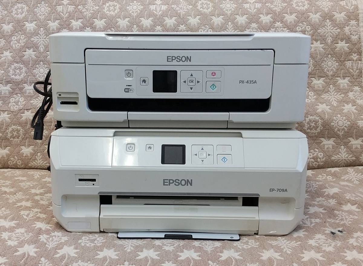 EPSON EP-709A EP-808AW 2台セット 印刷可ジャンク PC周辺機器 PC