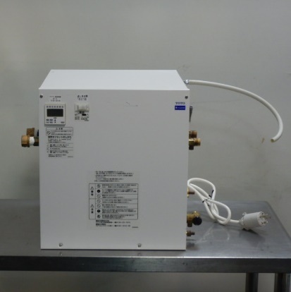 3 2008年製 TOTO REW25C2DH 小型 電気温水器 単相200V 用 2kw 30～75度 給湯器 25L W360(+71)D395H402mm タイマー仕様 2か所給湯