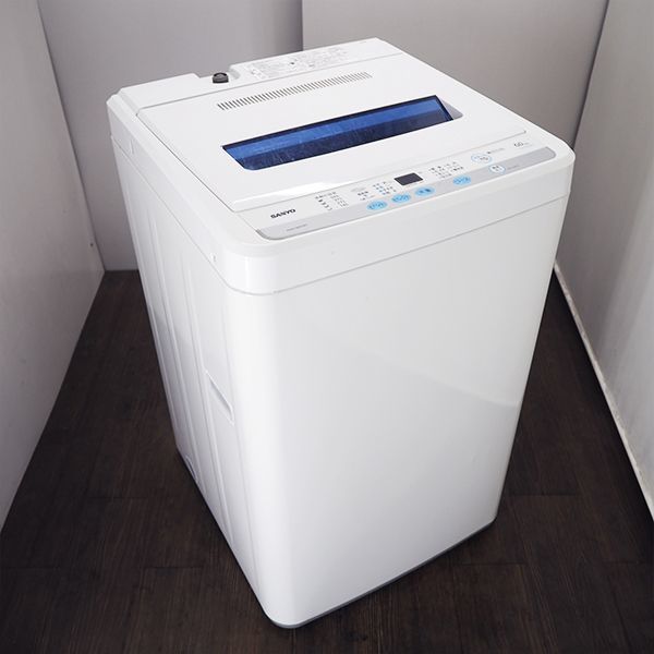 SB-ASW60DW/洗濯機/6.0kg/SANYO/サンヨー/ASW-60D-W/予約運転/チャイルドロック/槽洗浄/2011年モデル: 