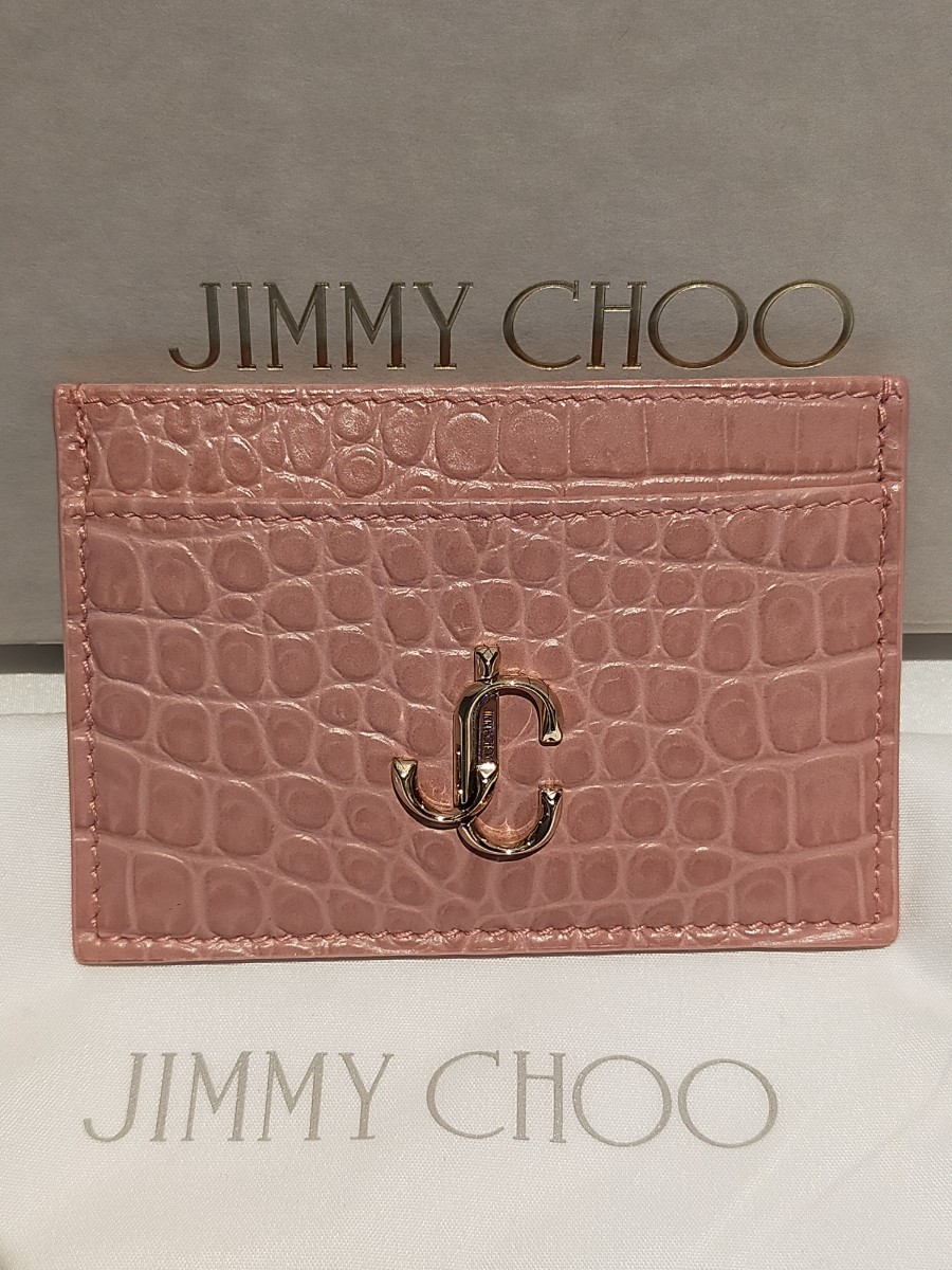素敵でユニークな小物激安価格の Jimmy Choo 定期入れ カードケース パスケース ピンク