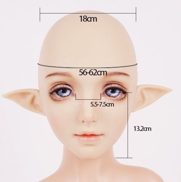 rj020 make-up version change equipment two next origin cartoon-character costume .. blue . medical care for TPE made cosplay kigurumi mask woman equipment mask for man change equipment all head rear fastener attaching 