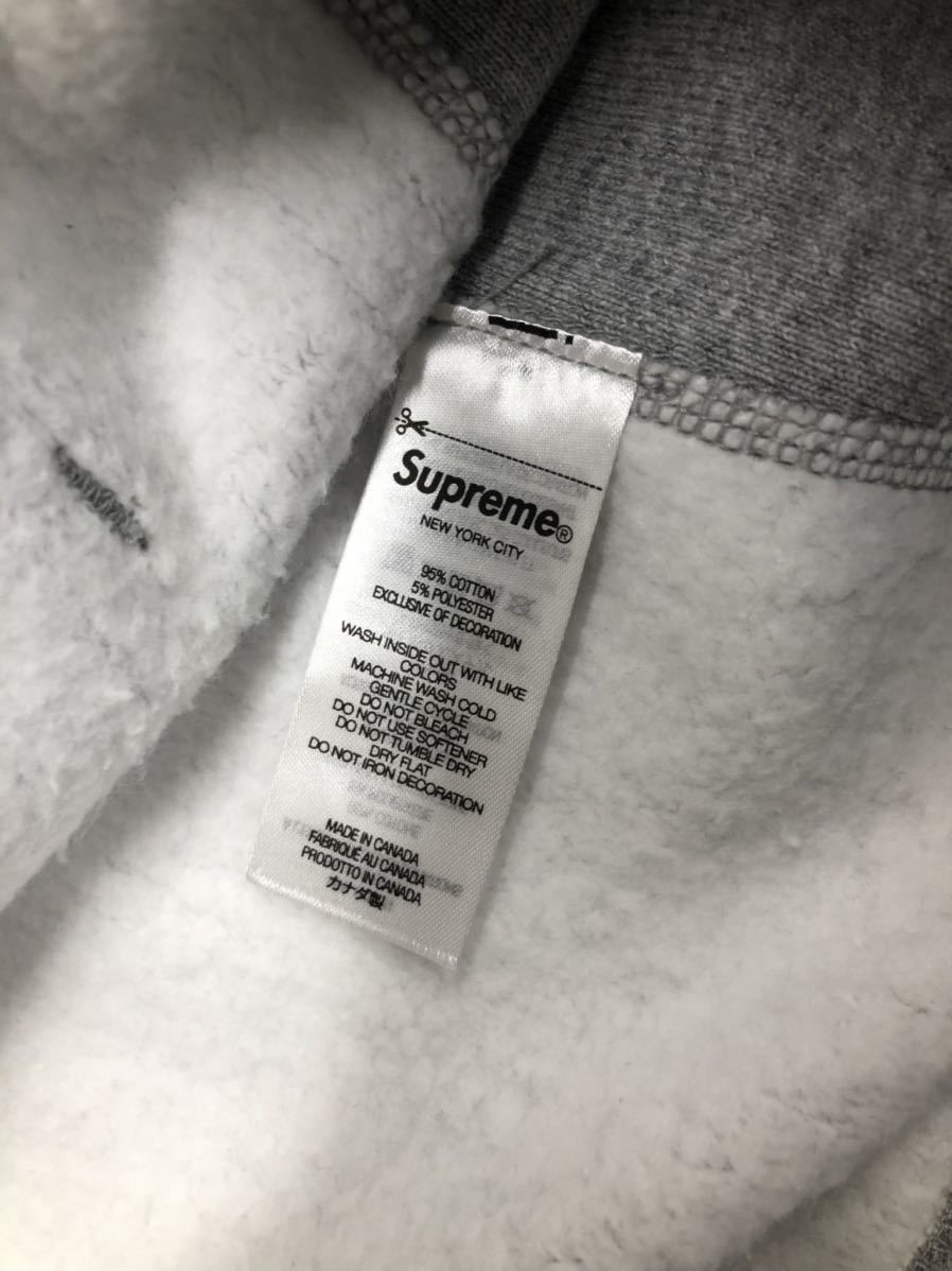新品 Supreme Arabic Hooded Sweatshirt L Heather Grey シュプリーム