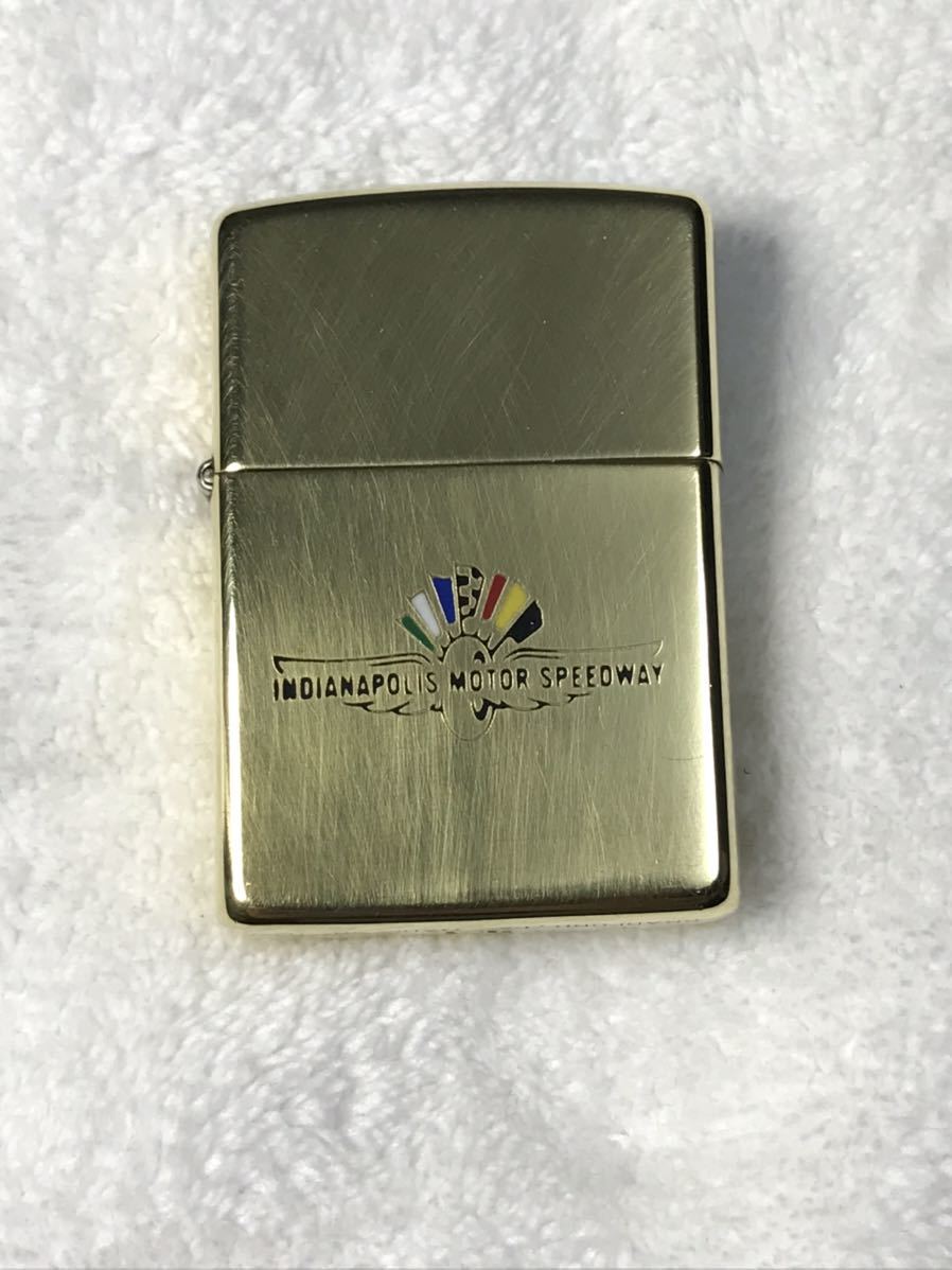 ZIPPO ジッポー オイルライター 1992年製　中古品　インディアナポリススピードウェイ　Indianapolis Motor Speedway 金色　ゴールド_画像1