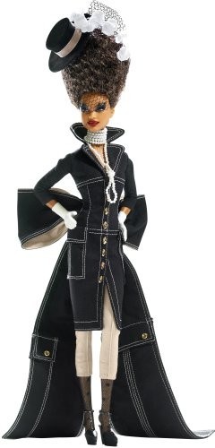 Barbie Gold Label Byron Lars 3rd Doll in Chapeaux Collection Pepper Diva in Black