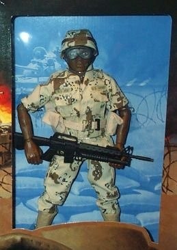 Classic Collection 12 inch US Army Infantry - African-American Soldier Action Figure