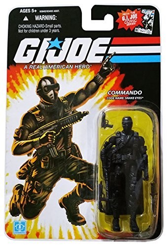 G.I.ジョー G.I. Joe 25th Anniversary Comic Series Cardback: Snake Eyes (Commando) 3.75 Inch Action Figure