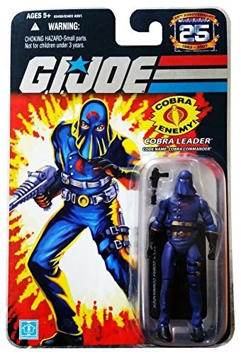 G.I. Joe 25th Anniversary: Hooded Cobra Commander (Cobra Leader) 3.75 Inch Action Figure