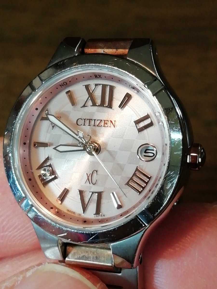 K15 очень красивый товар Citizen *xC titanium * радиоволны * солнечный часы Date выдерживающий .