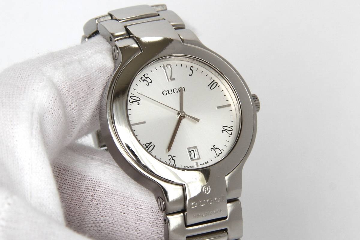 稼働】グッチ GUCCI 男性用 腕時計 電池新品 s1179 | contifarma.pe