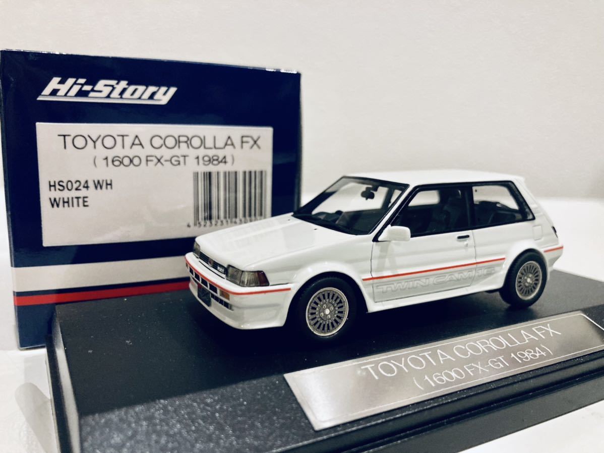 大注目 1/43 ホワイト 1984 FX-GT 1600 FX カローラ トヨタ ハイストーリー - 乗用車 - hlt.no