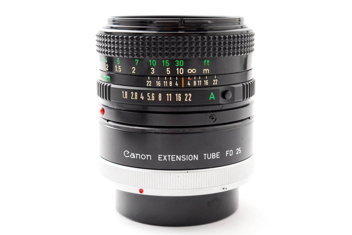 良品】Canon New FD NFD 50mm f1.8 Macro Lens キヤノン 40@ua