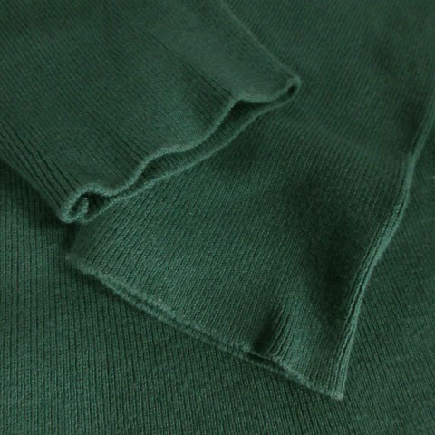  Ungrid вязаный свитер раунд шея длинный рукав шерсть .asimeto Lee деформация F зеленый зеленый 220202AH6A
