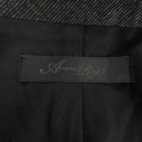  American Rag Cie длинное пальто воротник-стойка шерсть лен .linen.F темно-серый 220203AH2A