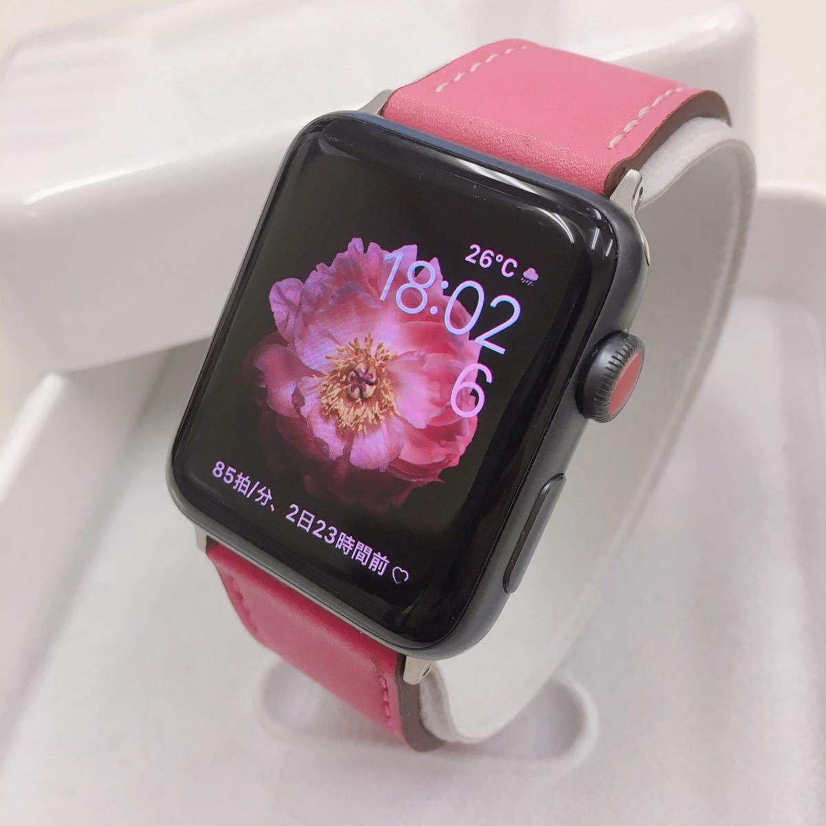 ビジネスバック Apple Watch series3 アップルウォッチ 42mm 黒