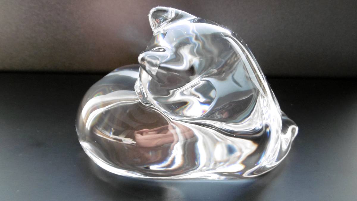 Baccarat バカラ フィギュリン 置物 ペーパーウエイト カメ 亀 Baccarat バカラ フィギュリン 置物 ペーパーウエイト カメ 亀