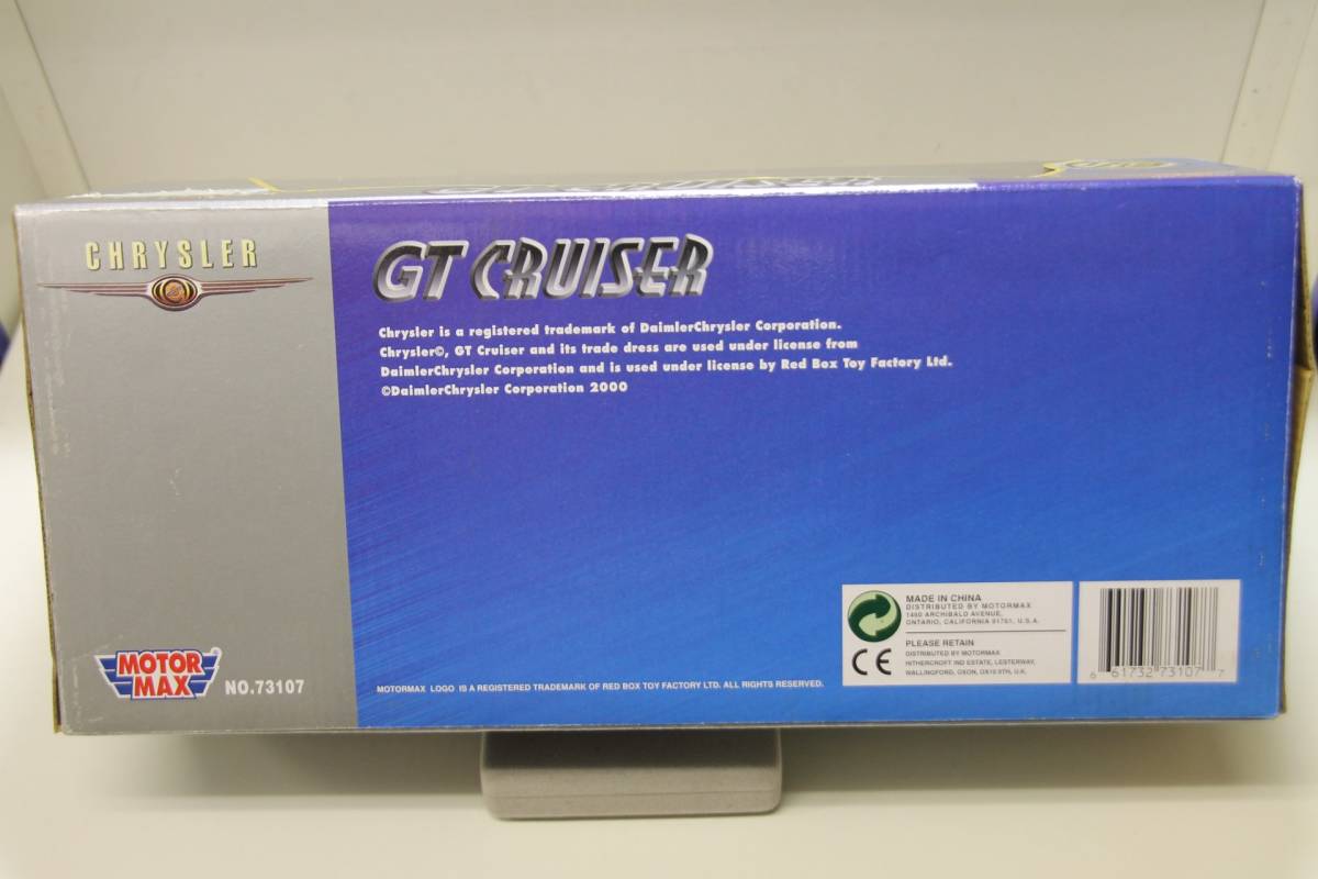 PTクルーザー GT CRUISER ミニカー MOTOR MAX 1:18 新品 未使用 長期保管品 2001年 ダイキャスト CHRYSLER GTクルーザー MM#73107 レッド_画像5
