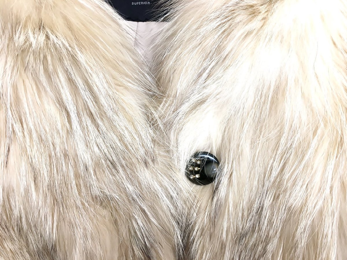 SAGA FURS SUPERIOR 毛皮コート ライトベージュ系 ショート丈