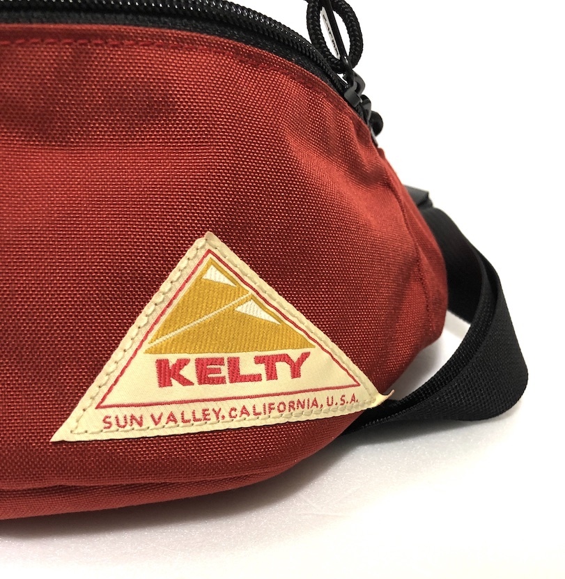 KELTY ケルティ ボディバッグ ウエストバッグ レッド ウエストポーチ ボディバッグ 鞄 赤 ロゴ コーデュラ アウトドア キャンプ 222203