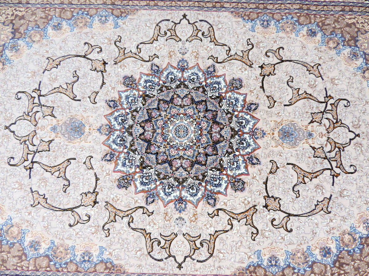 大人気 ペルシャ絨毯 カーペット ラグ 63万ノット ウィルトン織り 機械