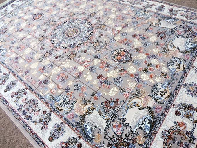 ペルシャ絨毯 カーペット ラグ 63万ノット ウィルトン織り 機械織り ペルシャ絨毯の本場 イラン 中型サイズ 225cm×150cm 3 本物保証_画像4