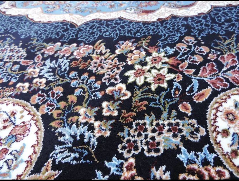 100万ノット◇細かな密度ウィルトン織りペルシャ絨毯/ゴージャスな色柄