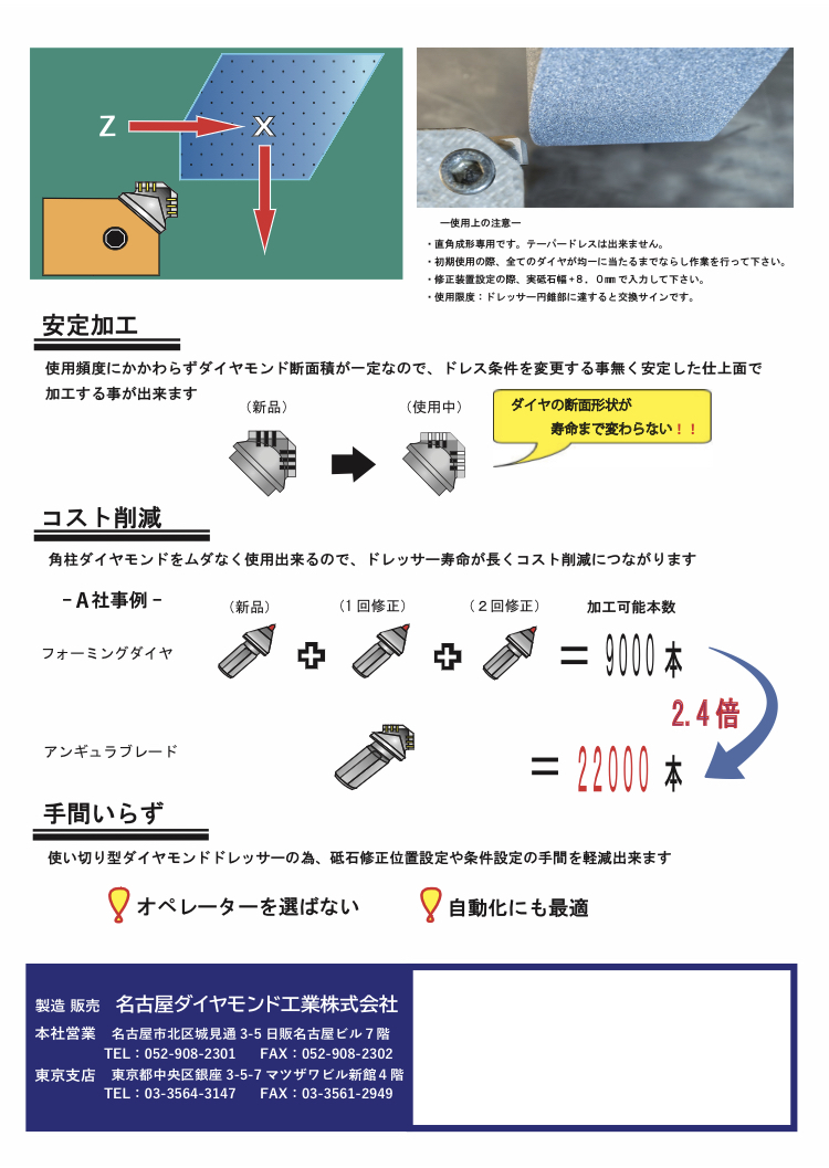今、横向き使いが新しい アンギュラタイプ 円筒研削盤用 新型 今、横向き使いが新しい アンギュラタイプ 円筒研削盤用 新型