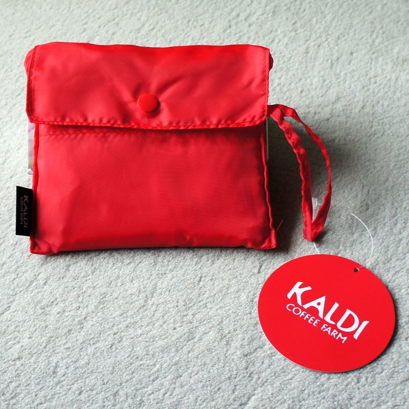 KALDI/カルディ オリジナルエコバッグ レッド/赤 ◆新品・未使用◆