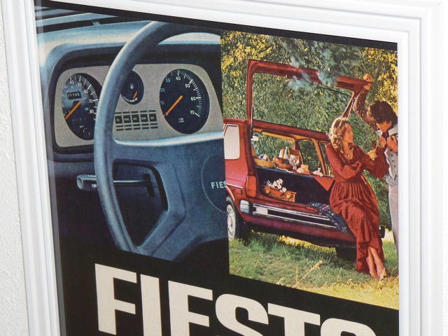 1977 год USA 70s vintage иностранная книга журнал реклама рамка товар FORD FIESTA Ford Fiesta (A4size) / для поиска гараж магазин дисплей табличка оборудование орнамент 