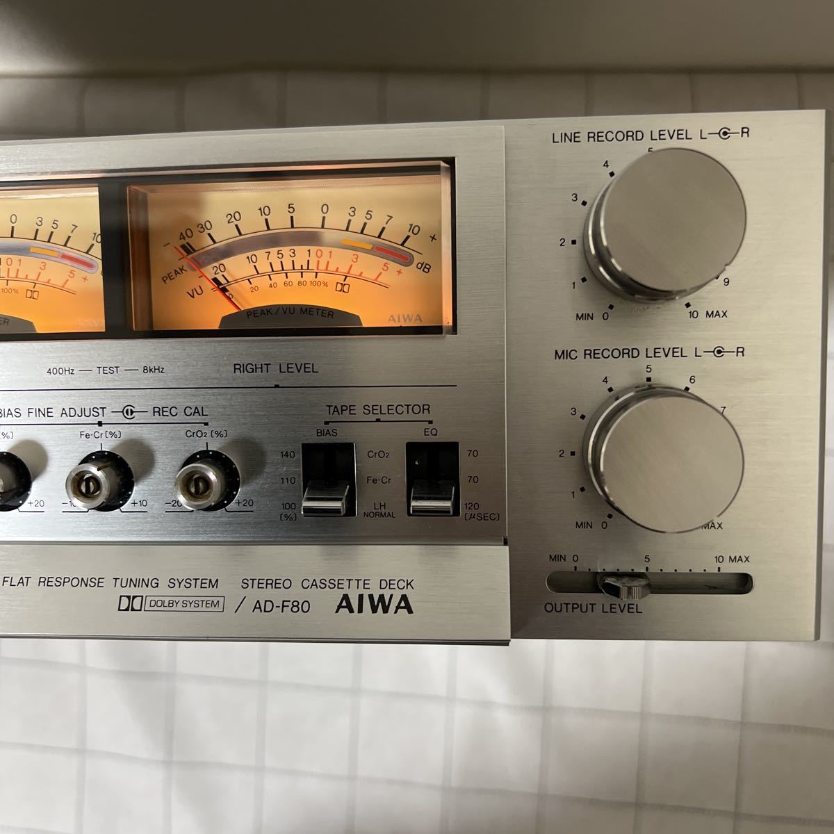 ☆希少！基本動作OK！ AIWA アイワ 3ヘッドカセットデッキ AD-F80 中古