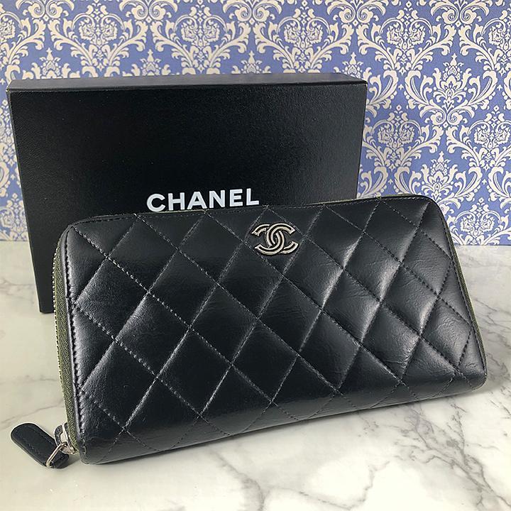 つダメージ CHANEL 長財布 マトラッセ スタッズの通販 by miwa⭐︎毎日