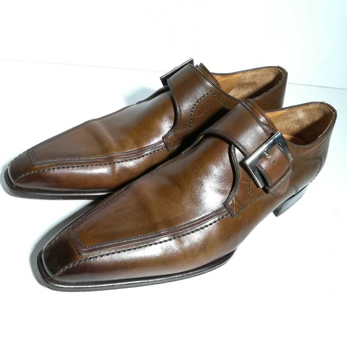 3038 ☆マグナーニ Magnanni☆ 11280 モンクストラップ 38 24.5cm程度