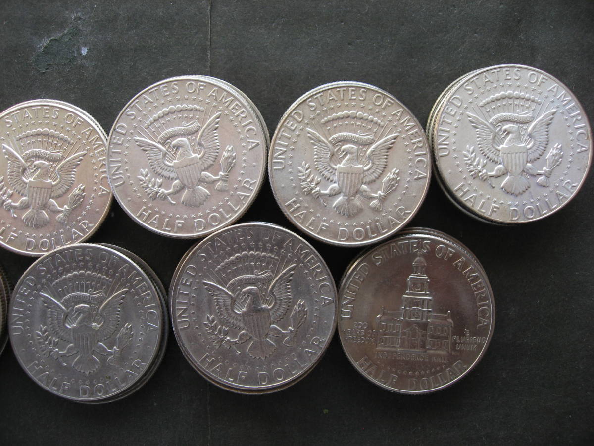 アメリカ ケネディハーフダラー50セント銀貨 1964年~1976年 合計40枚
