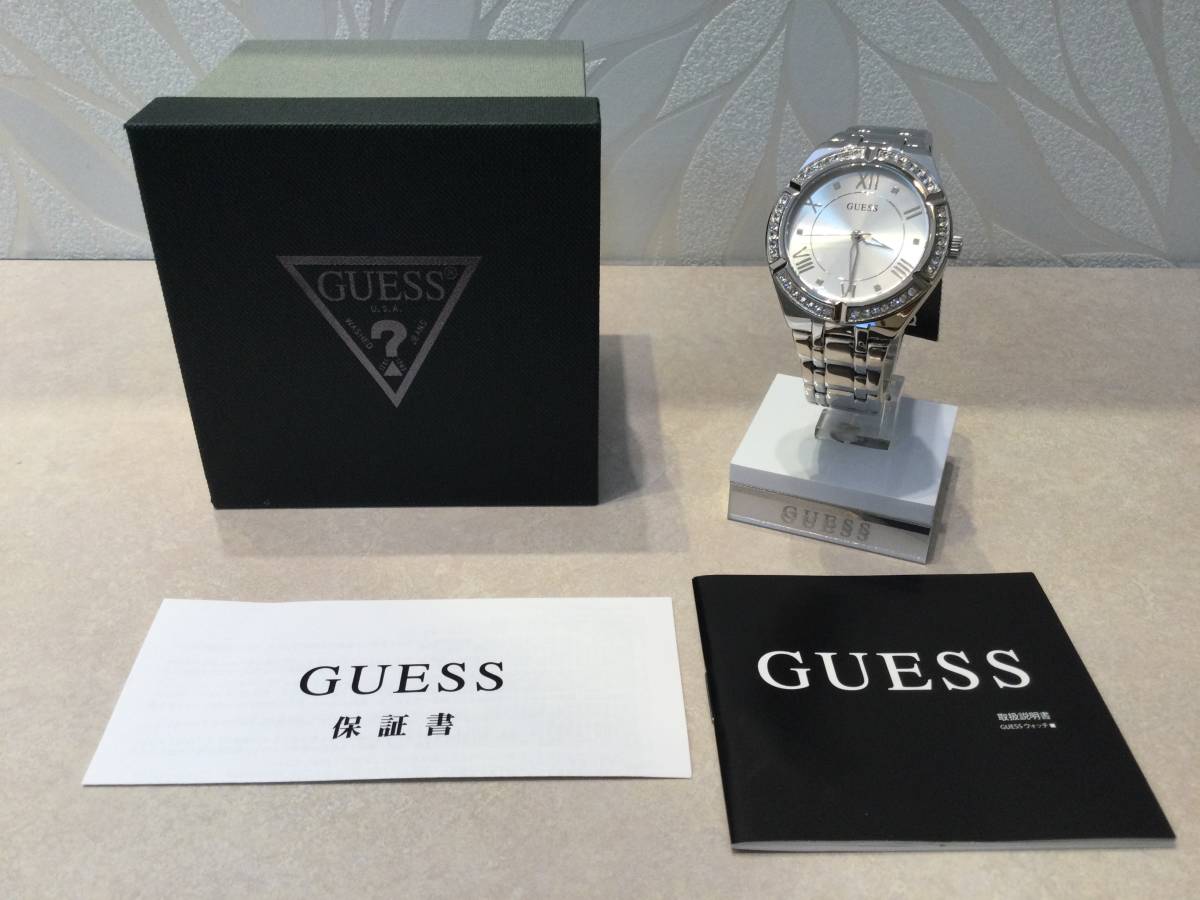 【新品】GUESS ゲス レディース腕時計 GW0033L1 シルバー☆未使用