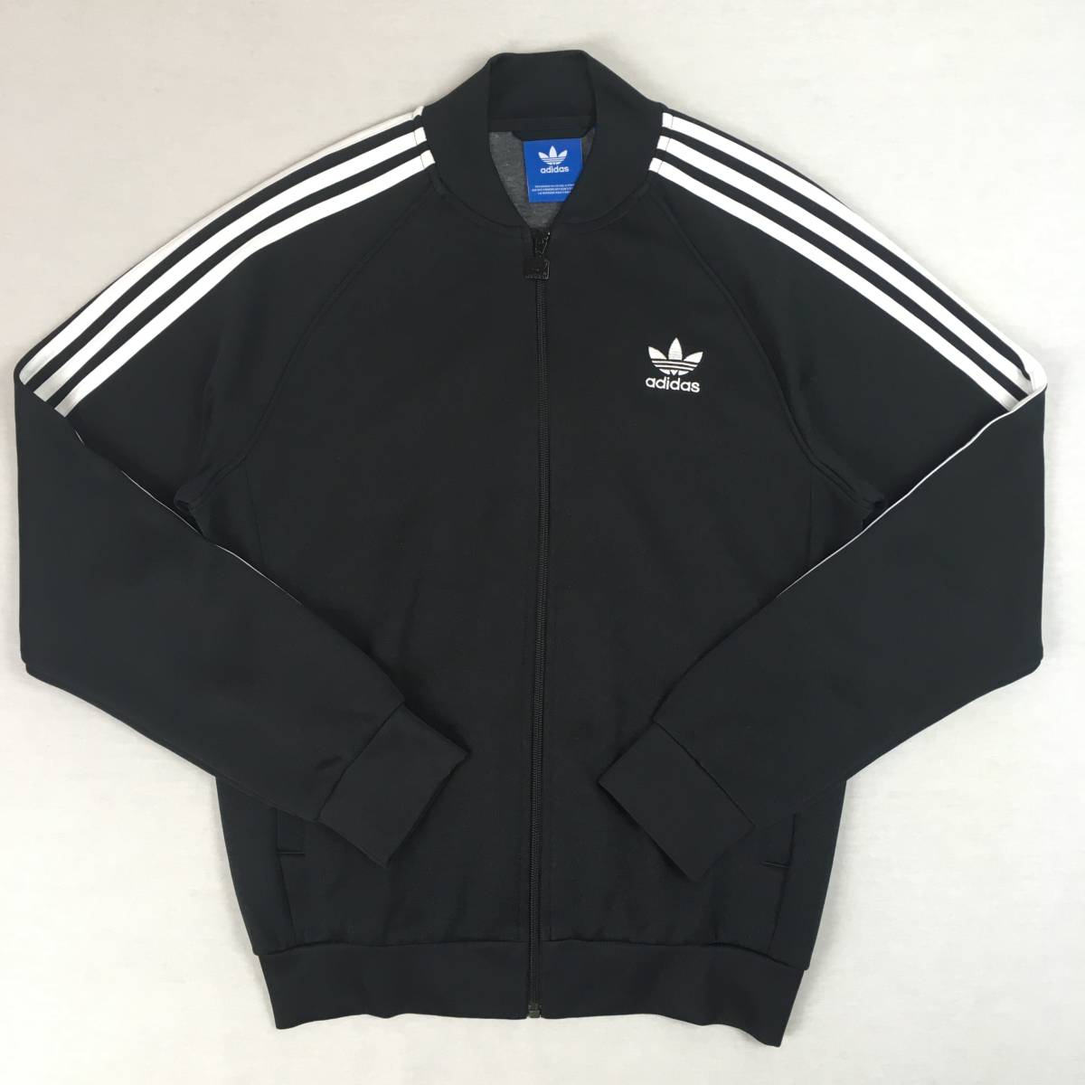 adidas Originals アディダス オリジナルス スーパースター SST BK5921 ジャージ トラックトップ ブラック Lサイズ トレフォイル 三本線_画像1