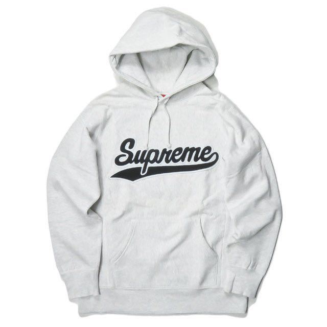Supreme Chenille Sprict Logo Hooded Sweatshirt M Supreme Online購入 新品 未使用 Justin Bieber パーカー Mサイズ_画像1