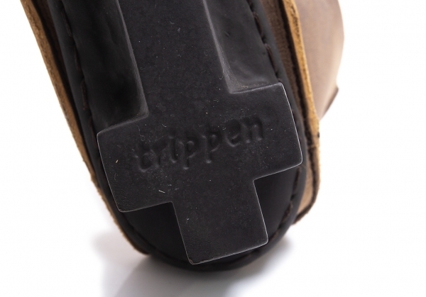  Trippen trippen OPUS OP s Cross heel leather shoes tea 38(24) [ lady's ]