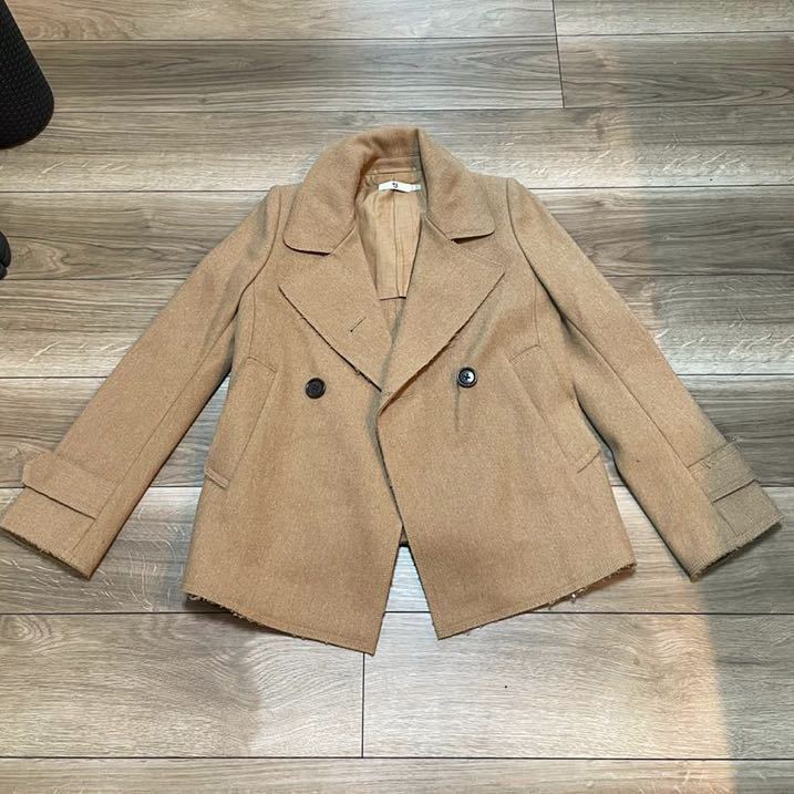 大人女性の ジルサンダー+ ピーコート ユニセックス 紺 美品
