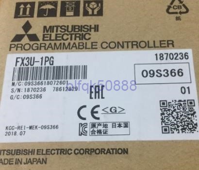 新品 東京発 引取可 MITSUBISHI 保証付き FX3U-1PG シーケンサ 三菱電機 激安/新作 定休日以外毎日出荷中
