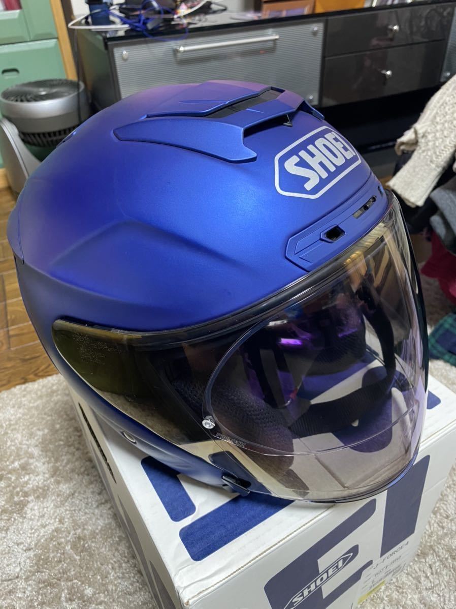 美品 SHOEI ショウエイ J-FORCE Ⅳ Jフォース4サイズ L 艶消青 www