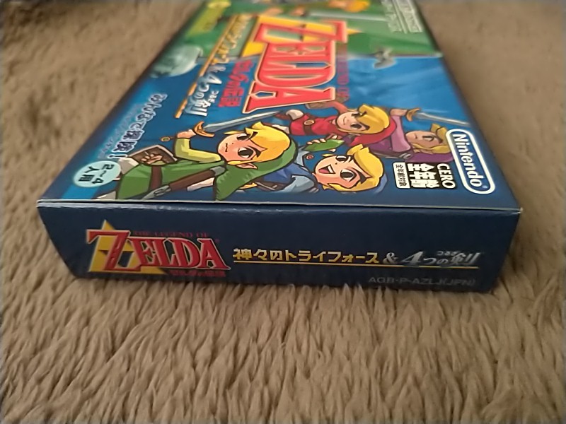 ほぼ未使用】GBA用ソフト ゼルダの伝説 神々のトライフォース&4 ほぼ未使用】GBA用ソフト ゼルダの伝説 神々のトライフォース&4