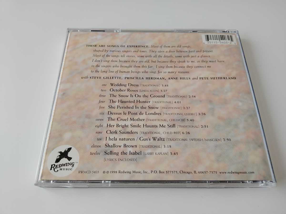 Cindy Mangsen / Songs Of Experience CD REDWING MUSIC RWMCD5403 USフォークSSW,98年トラディショナルソング録音アルバム希少盤_画像2