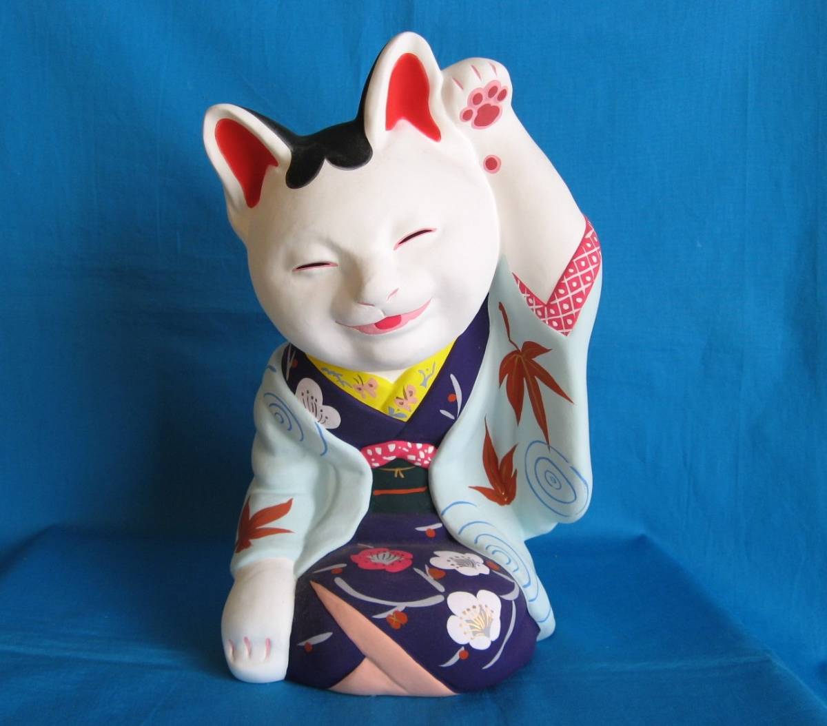 復刻限定品!河村目呂二「二代目縁福猫」(招き猫、芸者招き、芸者 復刻限定品!河村目呂二「二代目縁福猫」(招き猫、芸者招き、芸者