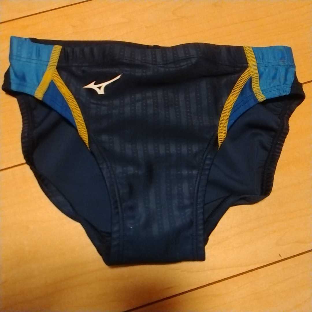 新品・XL・MIZUNO…Vパンツメンズスイムウェア…FINA承認…ネイビー×ライトブルー×ブルー×イエロー_画像1