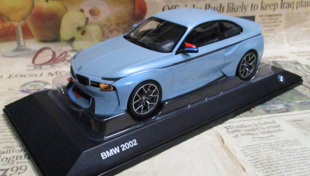 ★レア絶版*ディーラー限定*Norev*1/18*2002 BMW Hommage アイスブルーメタリック