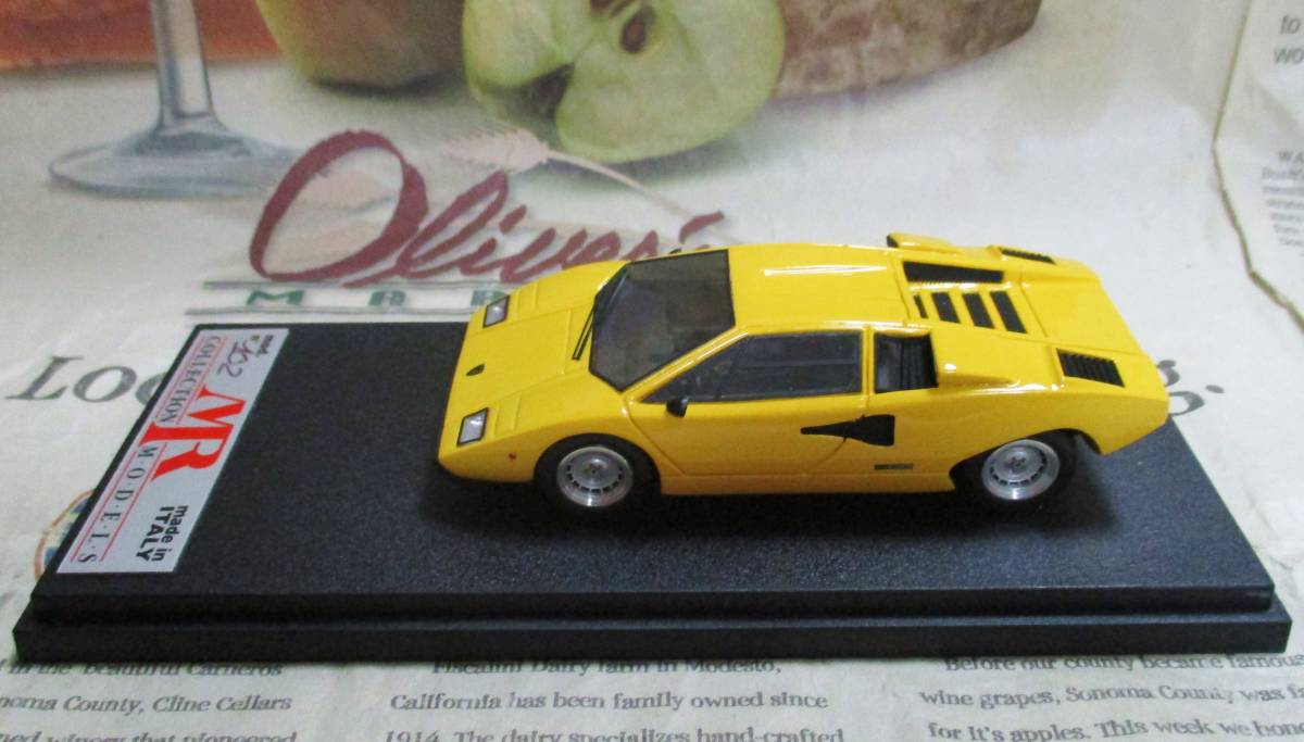 * ultra rare out of print *MR*1/43*Lamborghini Countach LP 400 yellow ≠BBR,AMR