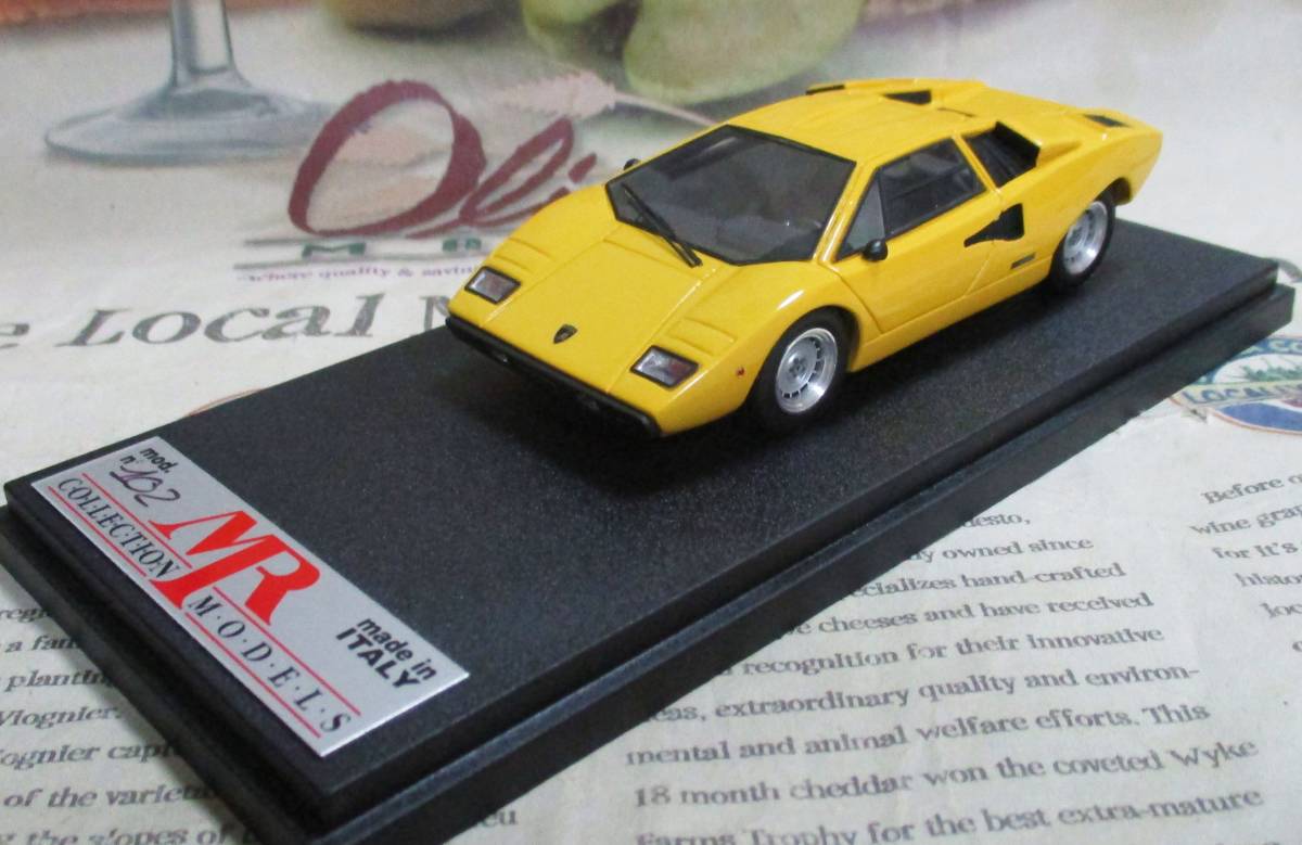 * ultra rare out of print *MR*1/43*Lamborghini Countach LP 400 yellow ≠BBR,AMR