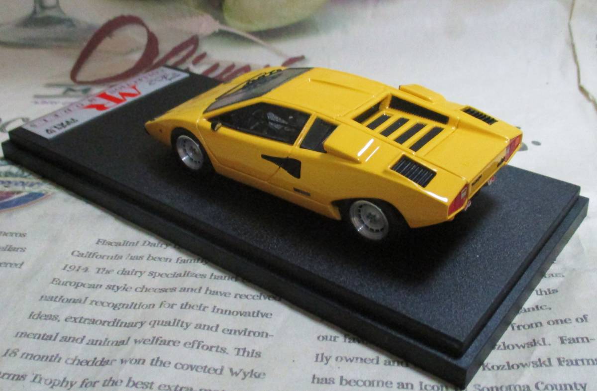 * ultra rare out of print *MR*1/43*Lamborghini Countach LP 400 yellow ≠BBR,AMR