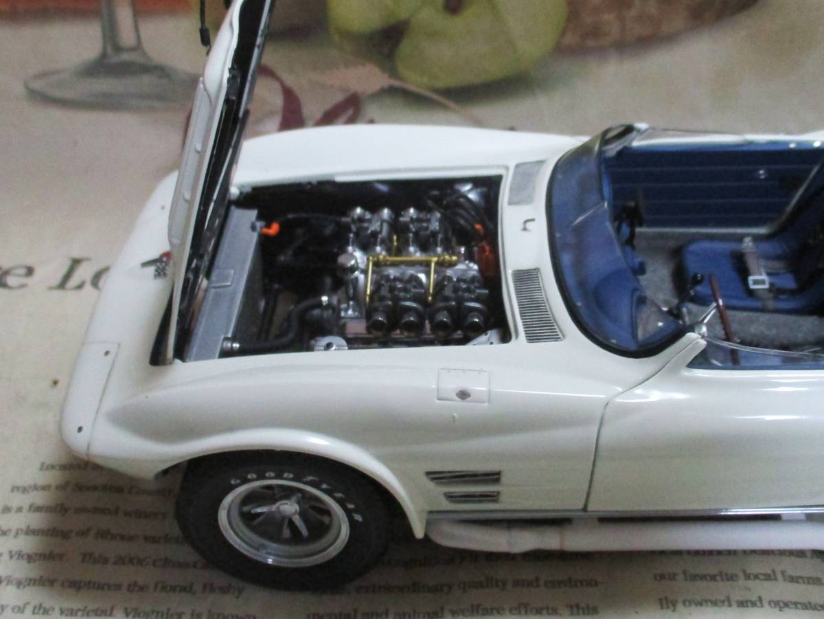 ☆絶版*EXOTO*1/18*1966 Chevy Corvette GS Roadster Prototype ホワイト_画像7